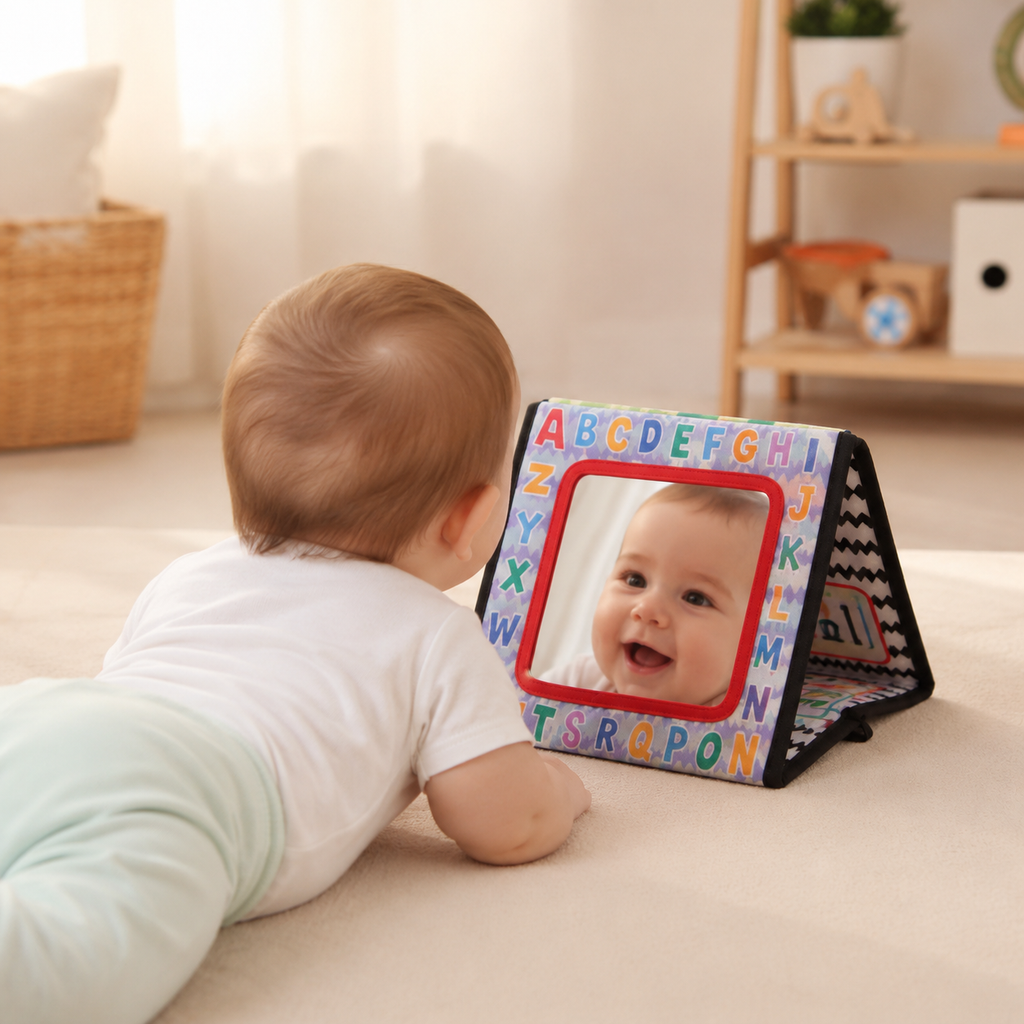 Specchio Libro Infrangibile Tummy Time Primi Passi™ Montessori