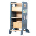 Torre Sgabello Primi Passi™ Montessori - Sgabello, Lavagna e Busy Board