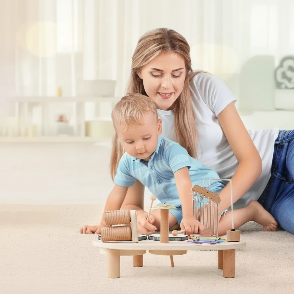 Bandstand Musicale in Legno Primi Passi™ Montessori - Gioco Musicale Sensoriale