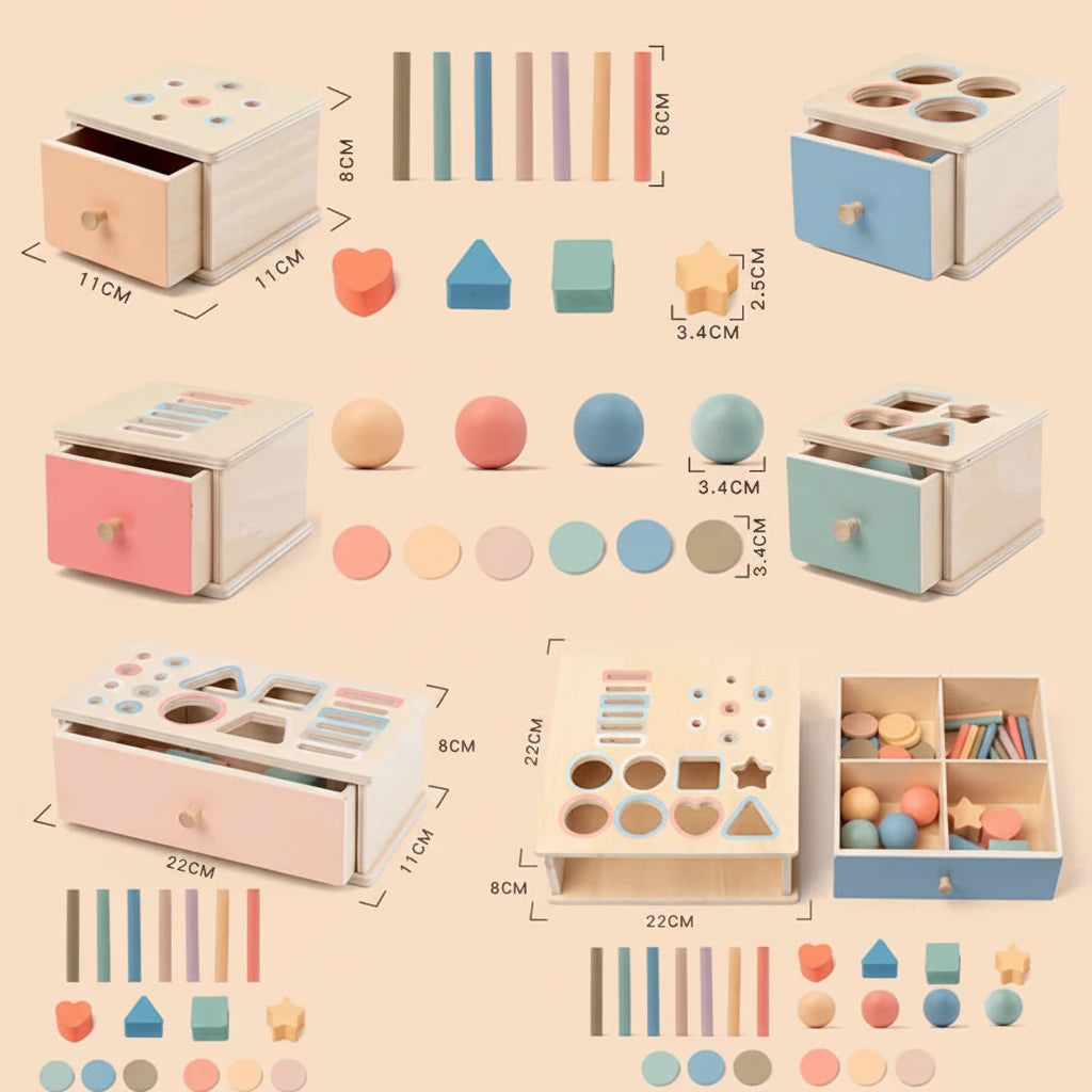 Gioco Incastri in Legno Primi Passi™ Montessori