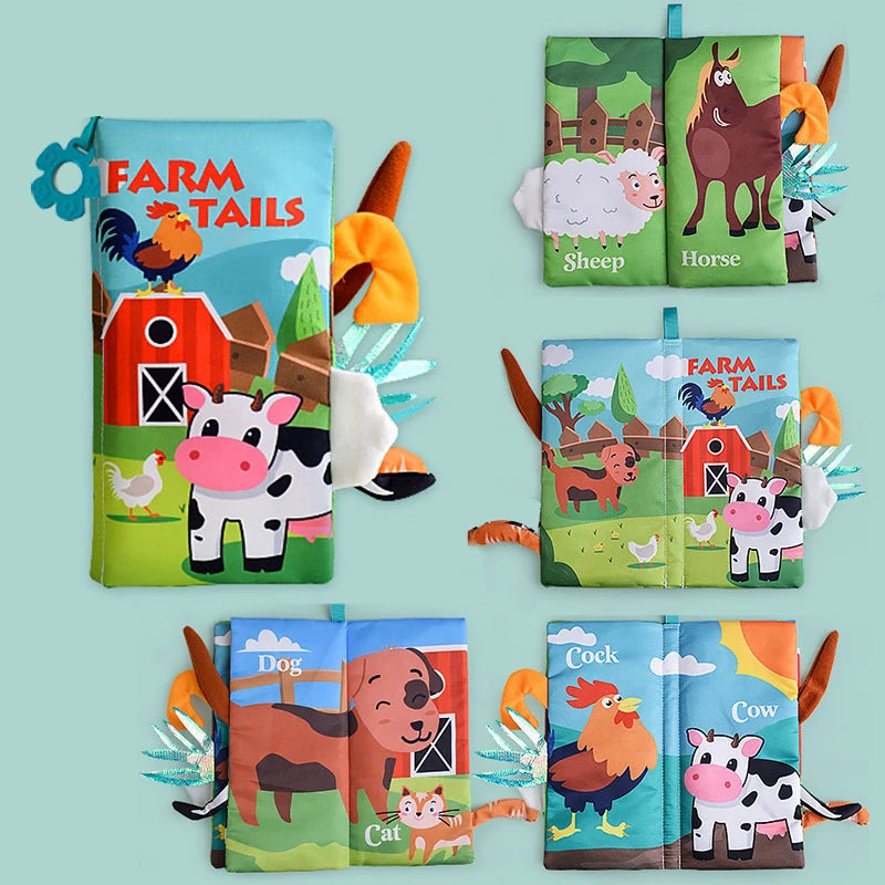 Libro Piccoli Amici in tessuto Primi Passi™ – Libro Sensoriale