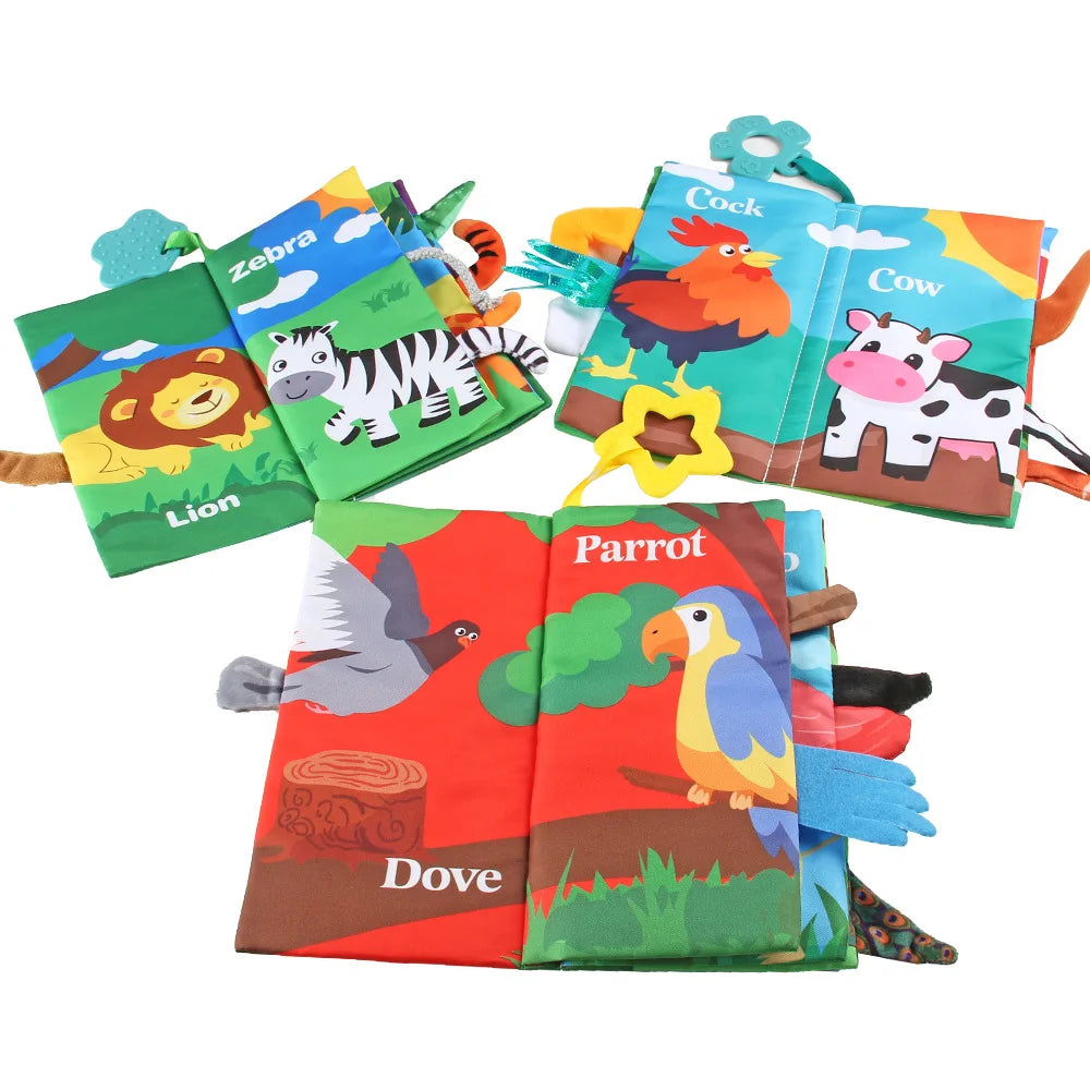 Libro Piccoli Amici in tessuto Primi Passi™ – Libro Sensoriale