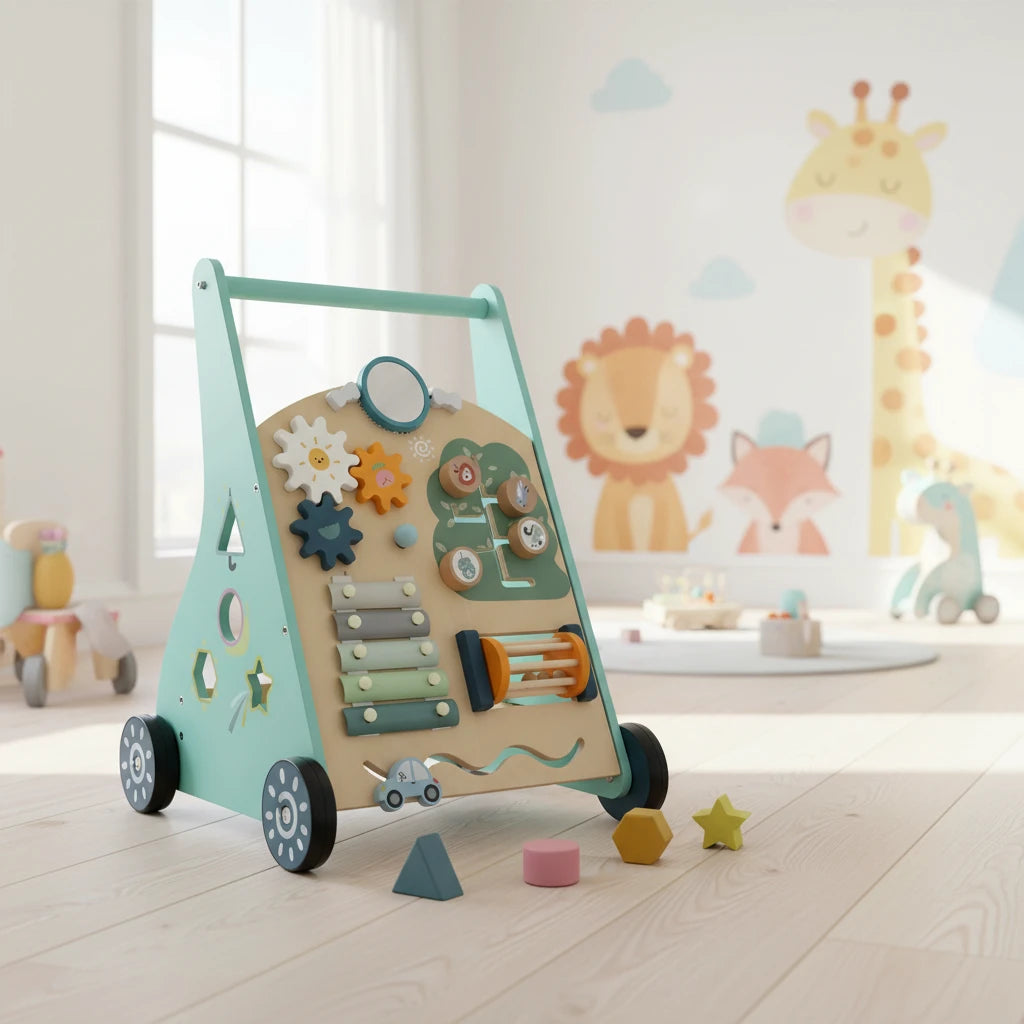 Trolley Primi Passi™ Montessori - Giocattolo sensoriale in Legno