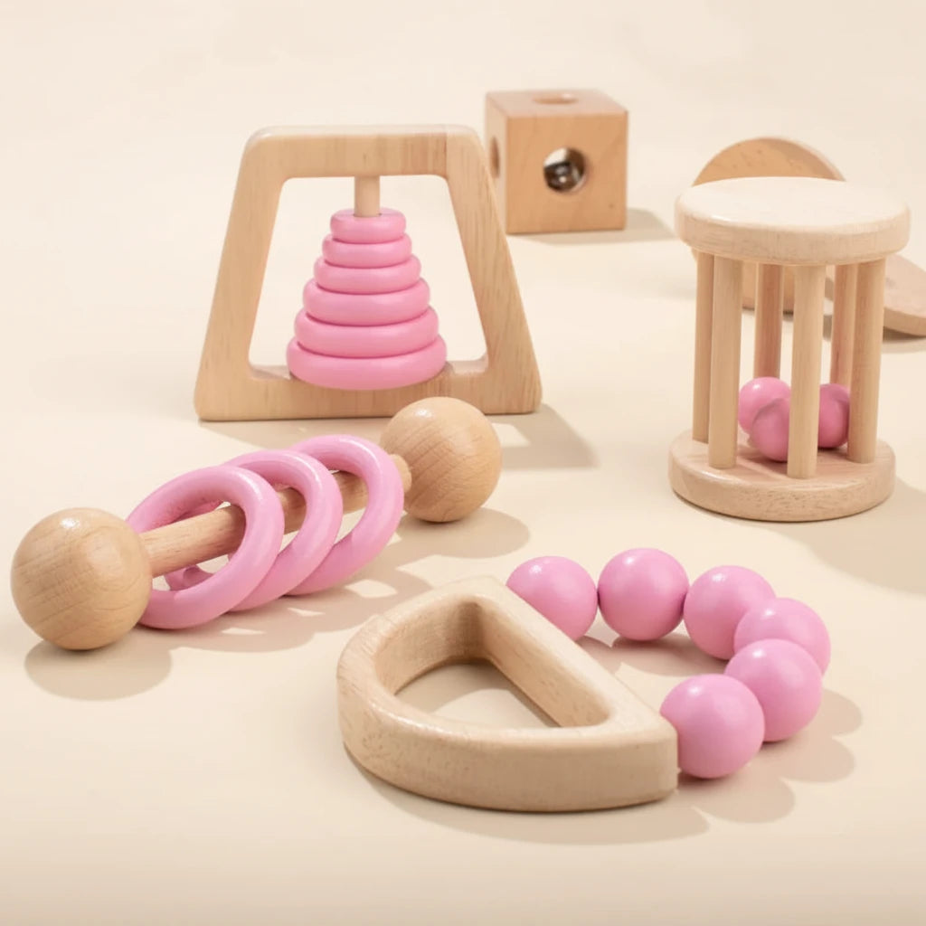 Set di 7 Sonagli Primi Passi™ in Legno
