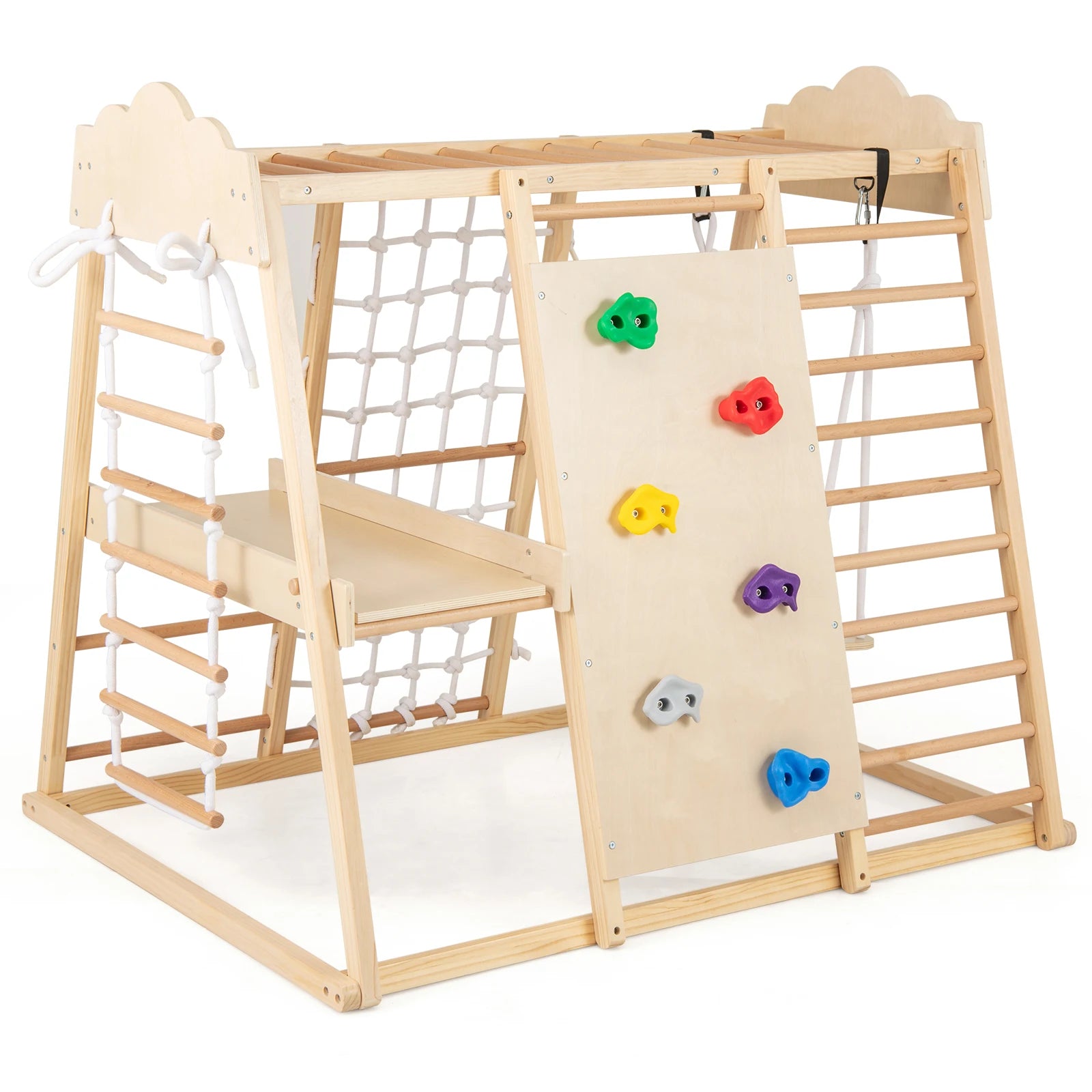 Jungle Gym Primi Passi™ Montessori in Legno - Palestra indoor per Bambini