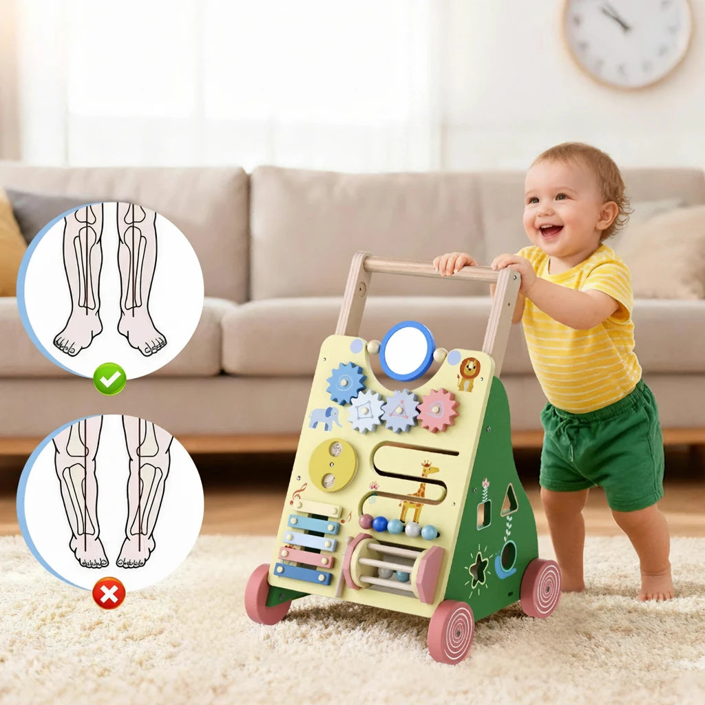 Trolley Primi Passi™ Montessori - Giocattolo sensoriale in Legno
