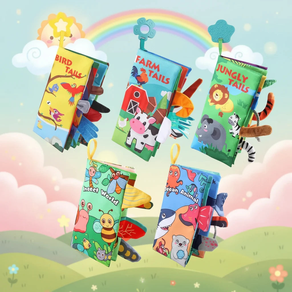 Libro Piccoli Amici in tessuto Primi Passi™ – Libro Sensoriale
