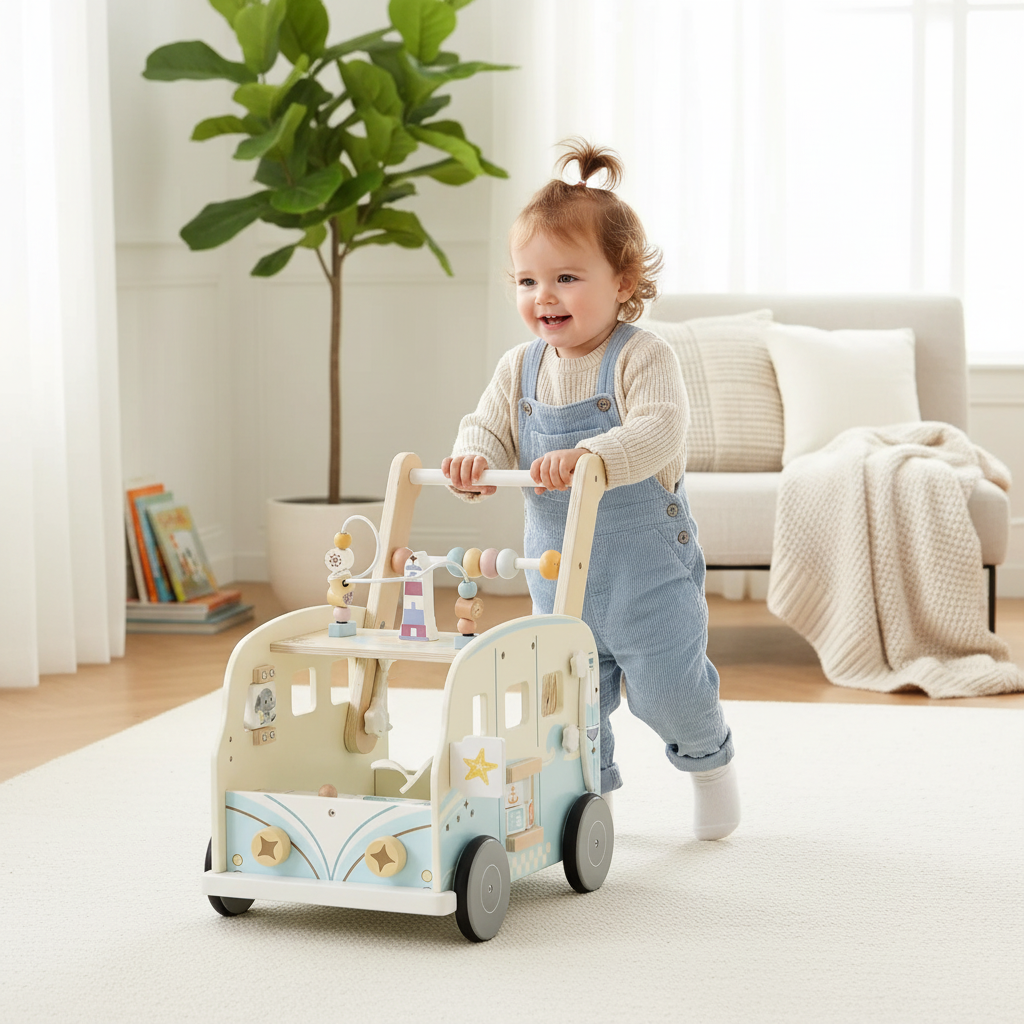 Carrellino Avventura Primi Passi™ Montessori - Girello sensoriale