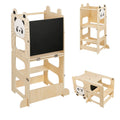 Torre Primi Passi™ Montessori - 3 in 1 Torre, Lavagna, Tavolino con Sedia