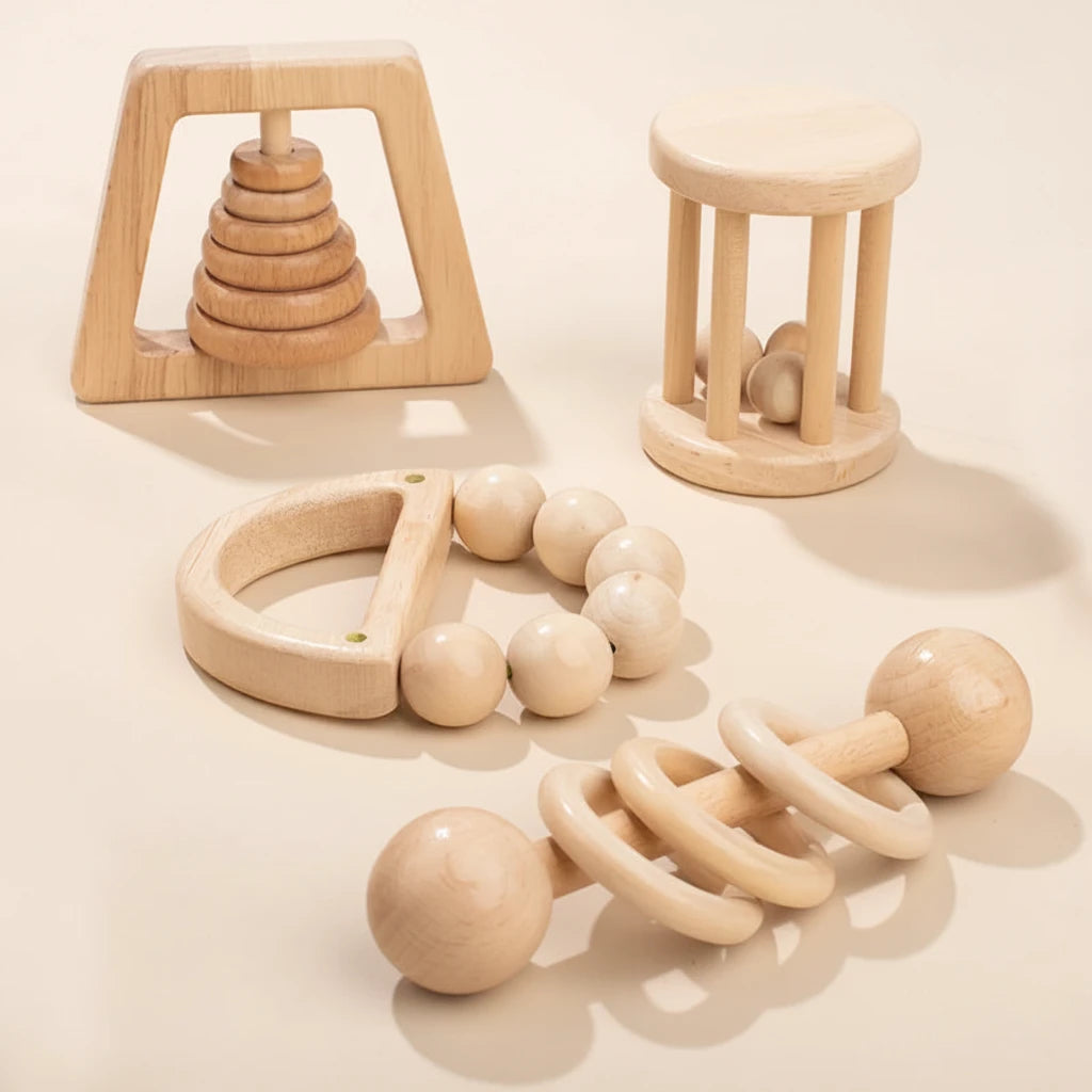 Set di 7 Sonagli Primi Passi™ in Legno