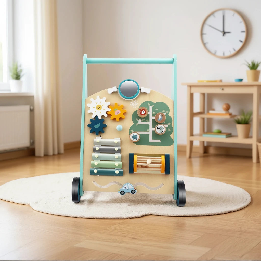 Trolley Primi Passi™ Montessori - Giocattolo sensoriale in Legno