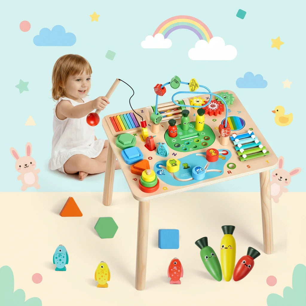 Tavolo Sensoriale Primi Passi™ Montessori - 13 Attività in 1