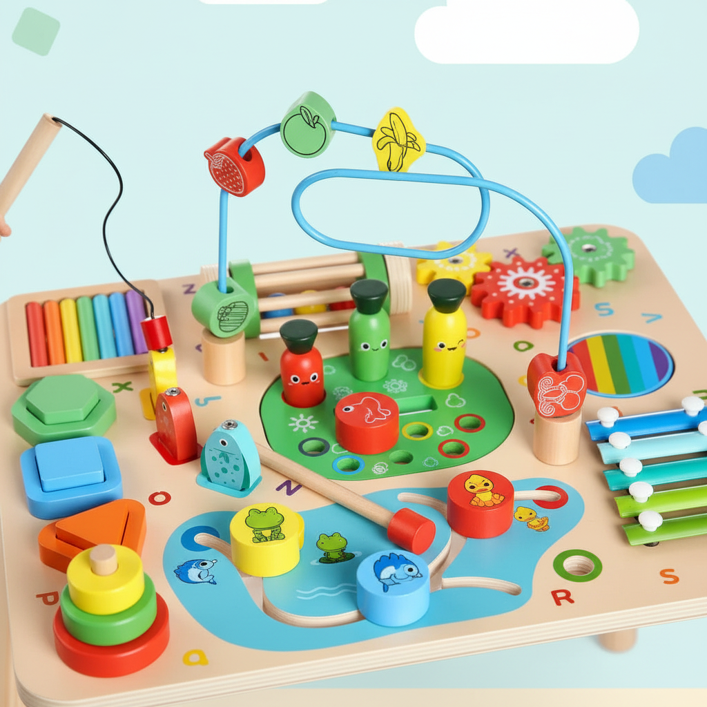 Tavolo Sensoriale Primi Passi™ Montessori - 13 Attività in 1